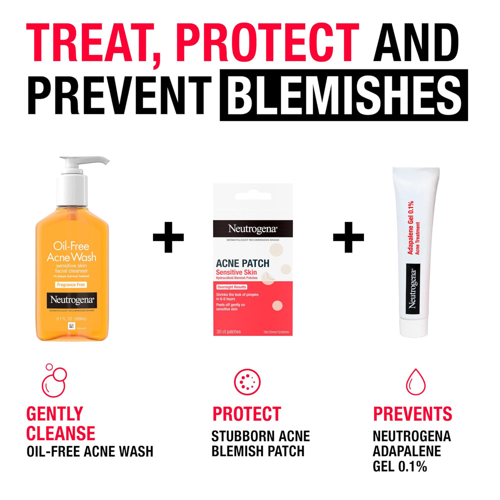 Neutrogena patch removal stretch along skin for gentle peel