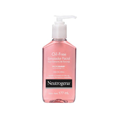 Neutrogena pink grapefruit oil-free cleanser bottle pump for daily oil control and refreshing cleanse