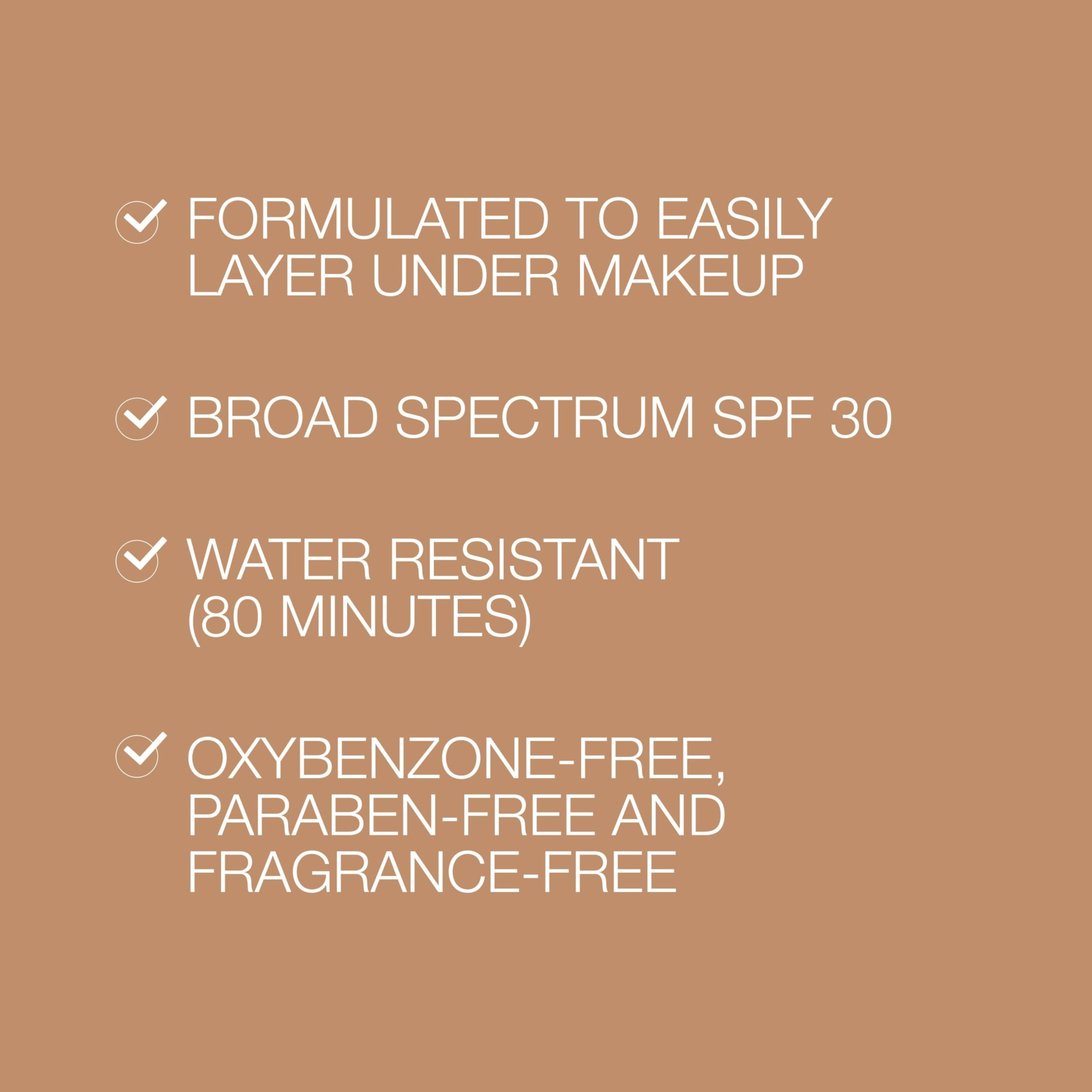 Neutrogena Purescreen+ tinted sunscreen bottle close-up shows SPF 30 protection