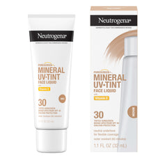Neutrogena Purescreen+ tinted sunscreen swatch blended for natural finish