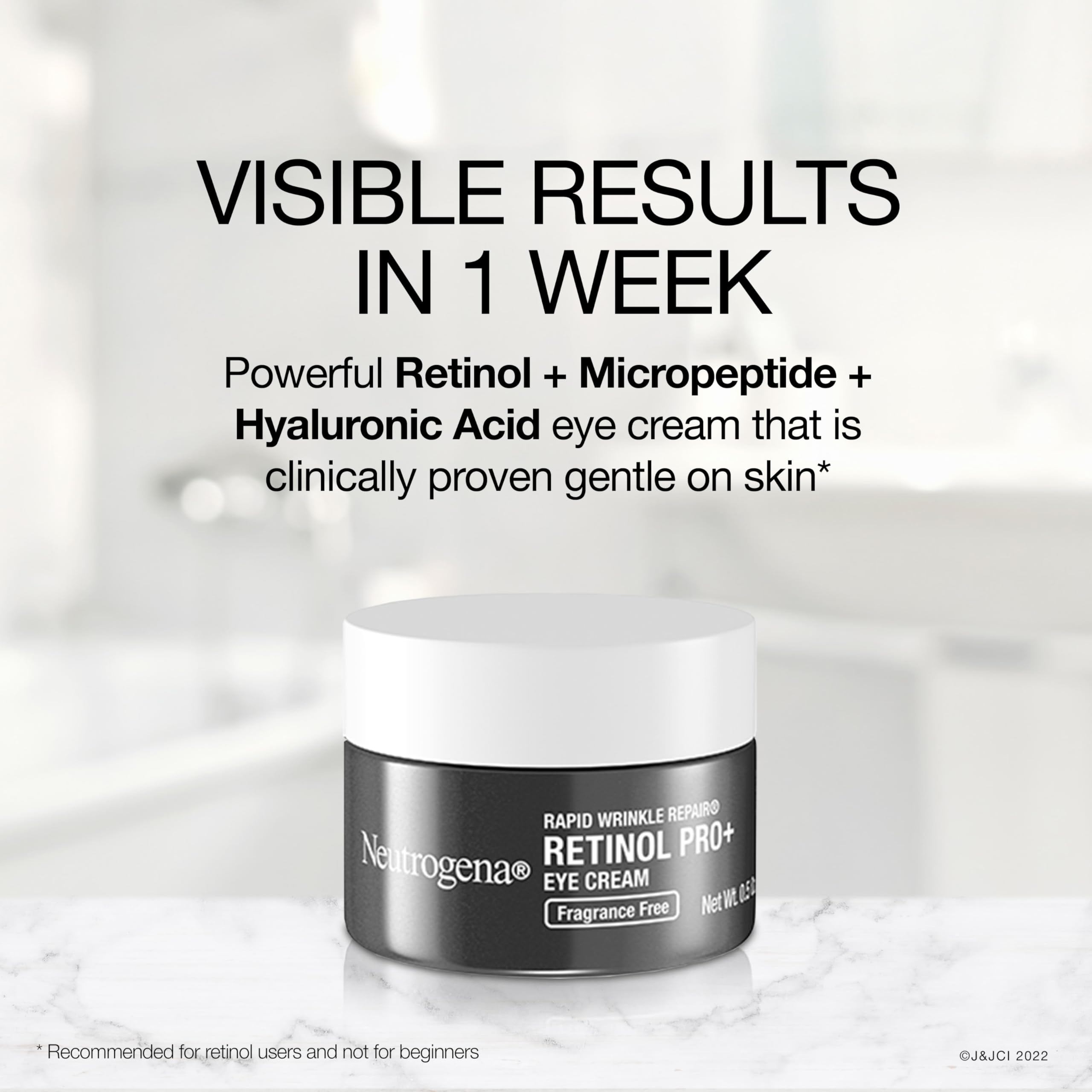 Neutrogena Rapid Wrinkle Repair eye cream closeup texture for smooth skin.