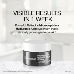 Neutrogena Rapid Wrinkle Repair eye cream closeup texture for smooth skin.