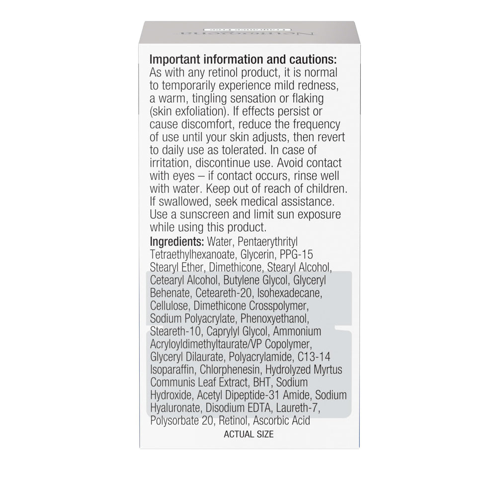 Neutrogena eye cream fragrance-free label highlighting gentle formula.