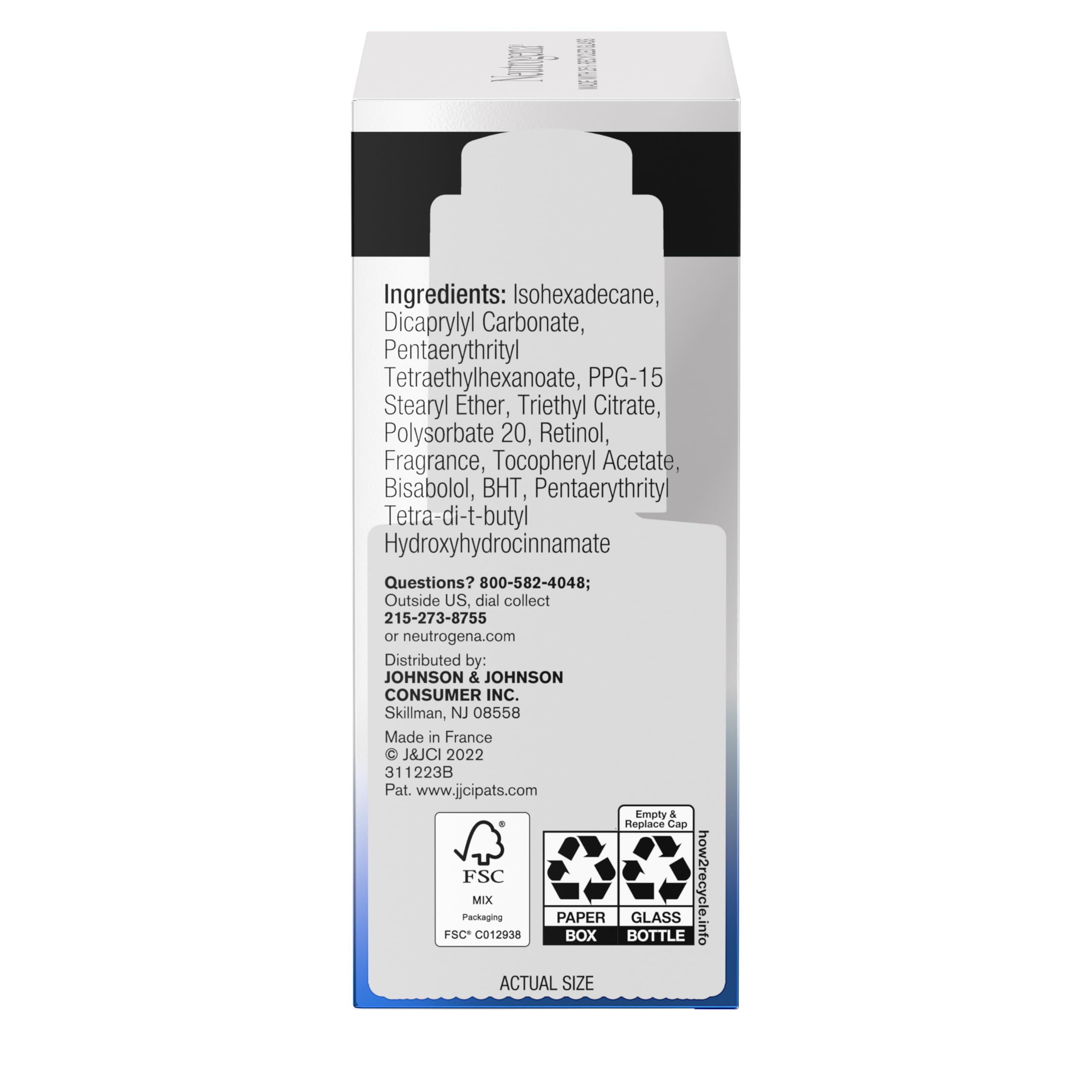 Neutrogena Rapid Wrinkle Pro+ serum shown in a nighttime routine