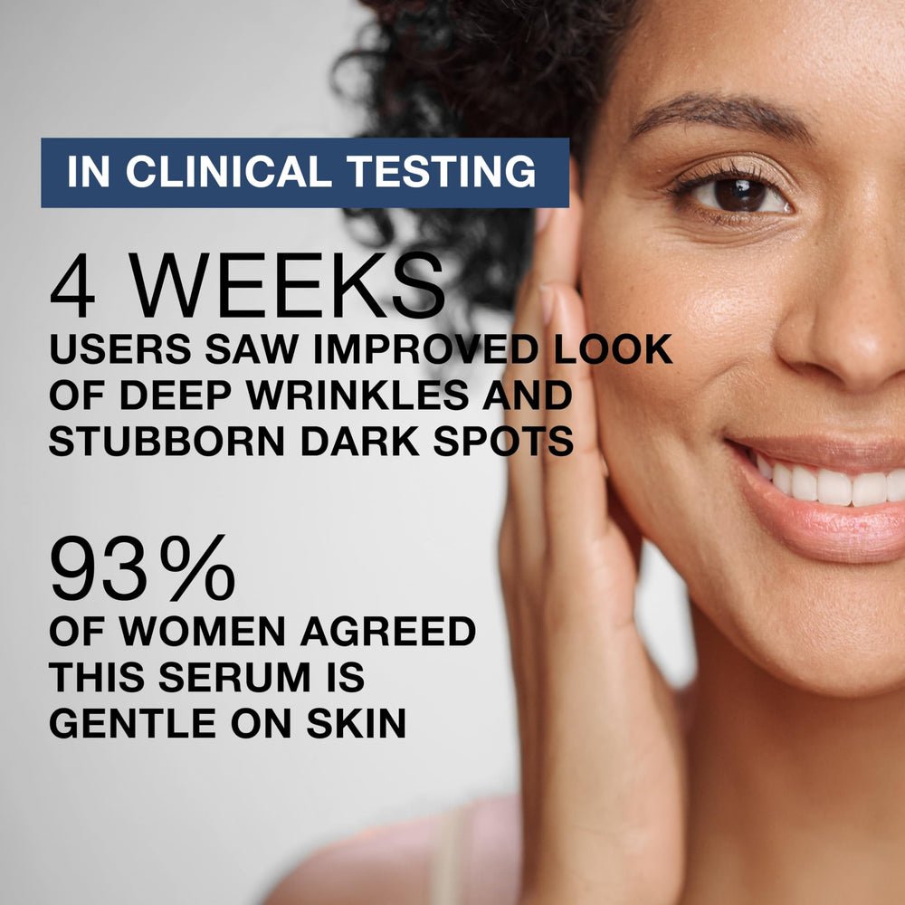 Neutrogena Rapid Wrinkle Pro+ packaging shows fragrance-free design for sensitive skin