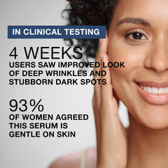 Neutrogena Rapid Wrinkle Pro+ packaging shows fragrance-free design for sensitive skin