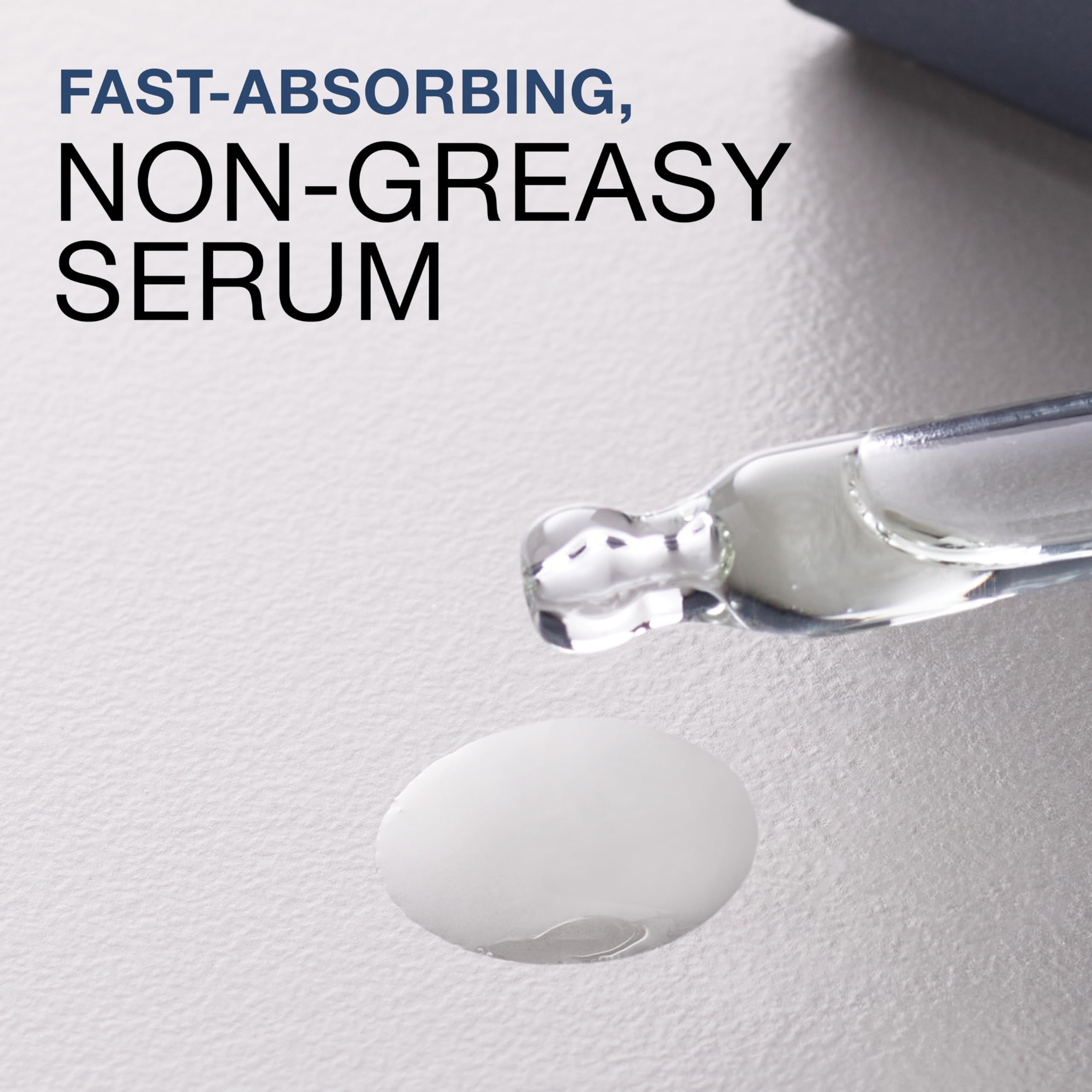 Neutrogena Rapid Wrinkle Pro+ serum texture close-up reveals silky emollients