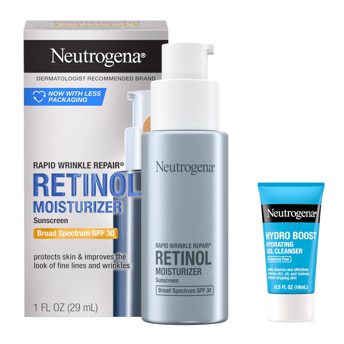 Neutrogena Rapid Wrinkle Repair bottle with retinol for smoother skin