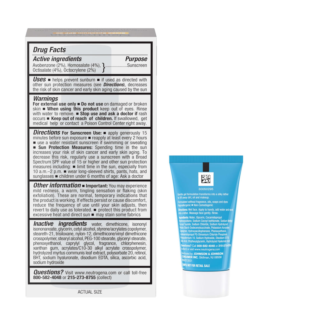 Neutrogena Rapid Wrinkle Repair packaging box on display