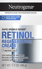 Close-up of the cream texture highlighting hydrating hyaluronic acid in Neutrogena formula.