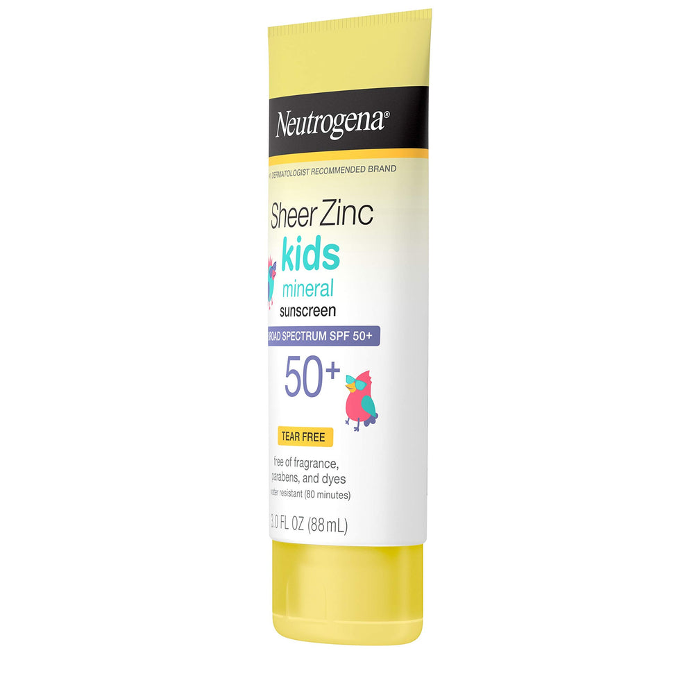 Neutrogena Sheer Zinc Kids suitable for face and body use.