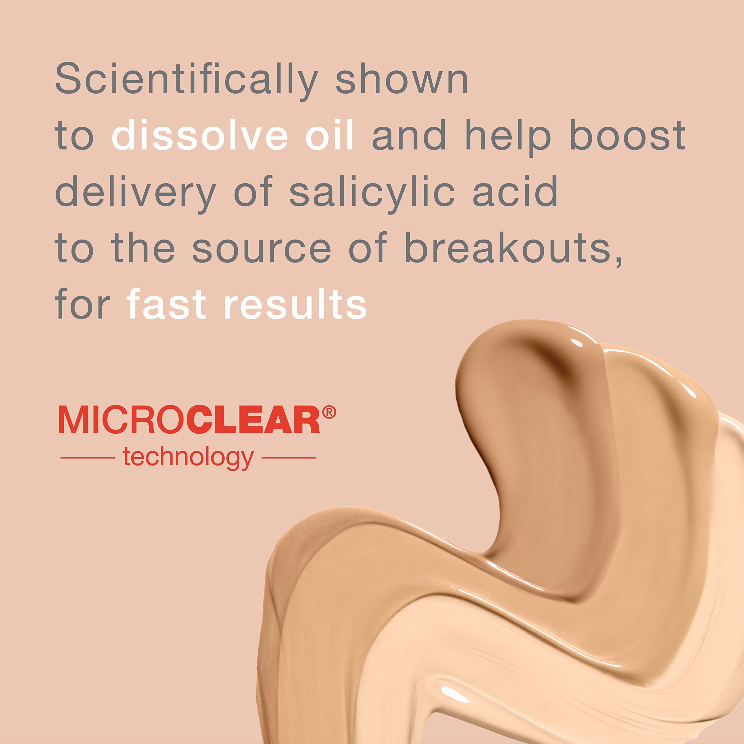 Neutrogena SkinClearing foundation liquid texture dispenses a smooth, breathable layer