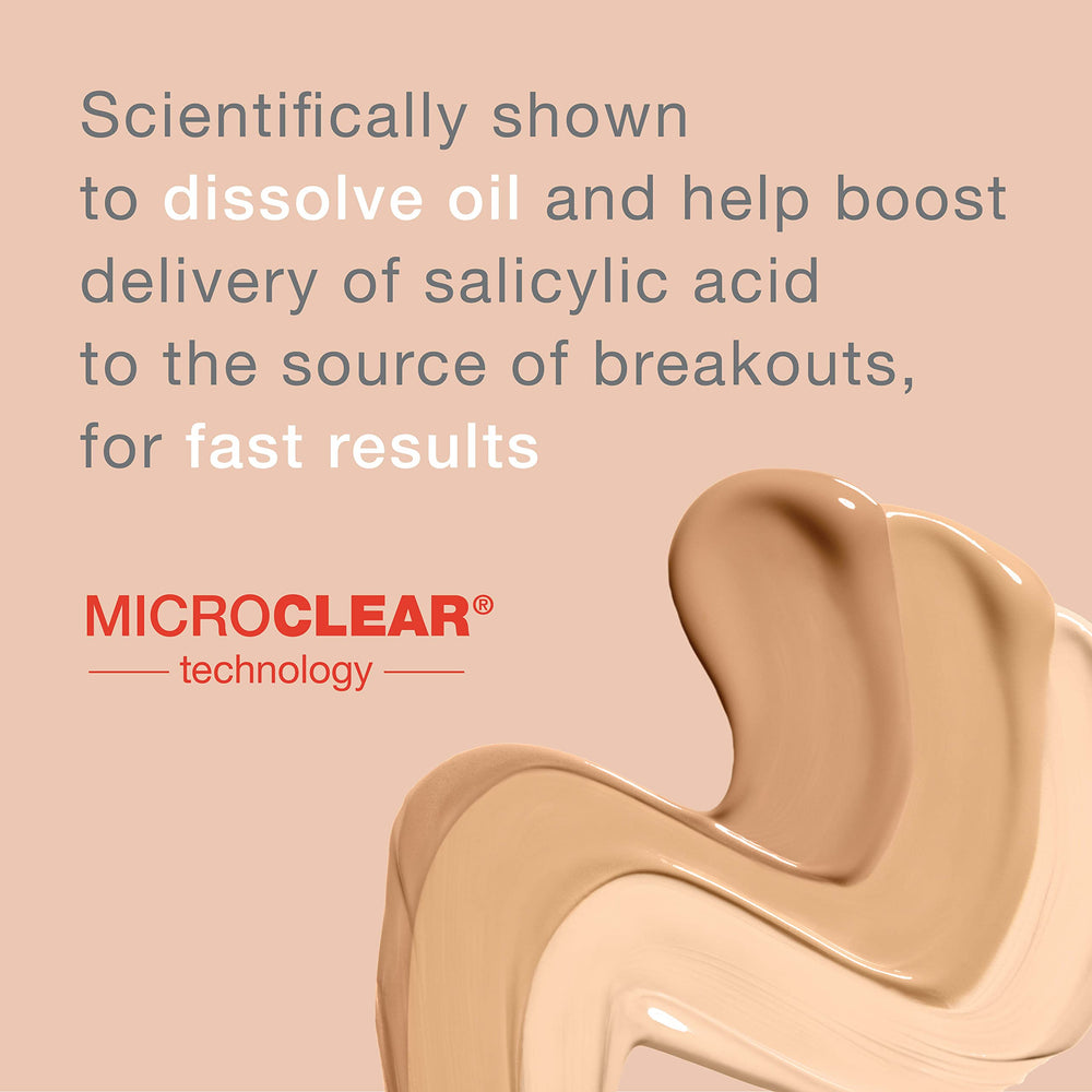 Neutrogena SkinClearing foundation liquid texture dispenses a smooth, breathable layer