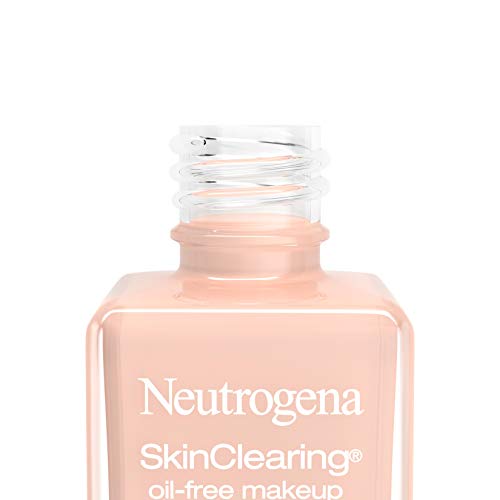 Neutrogena SkinClearing foundation spread on skin creates a natural, breathable layer