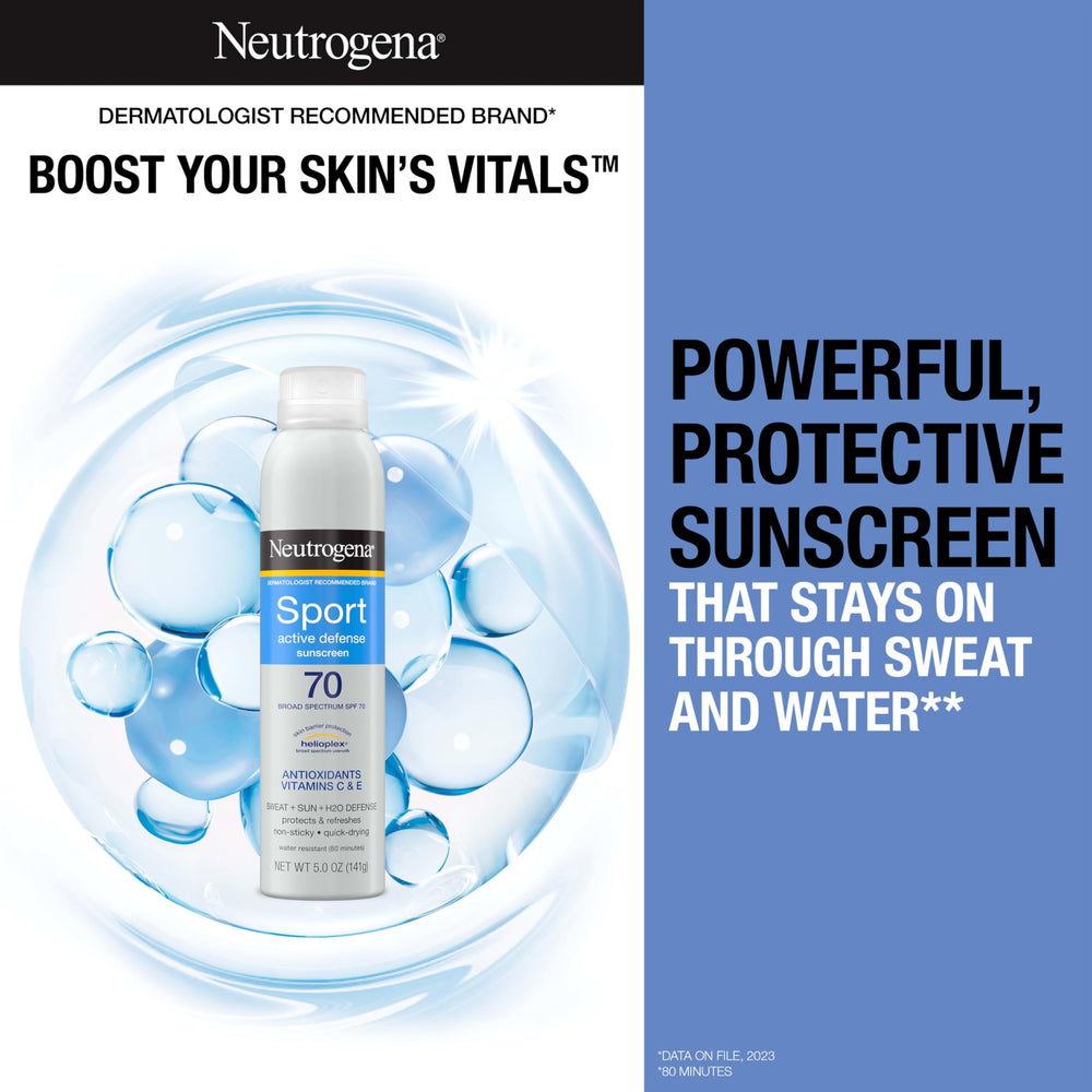 Mint-fragrance sunscreen spray delivering refreshing protection during workouts.