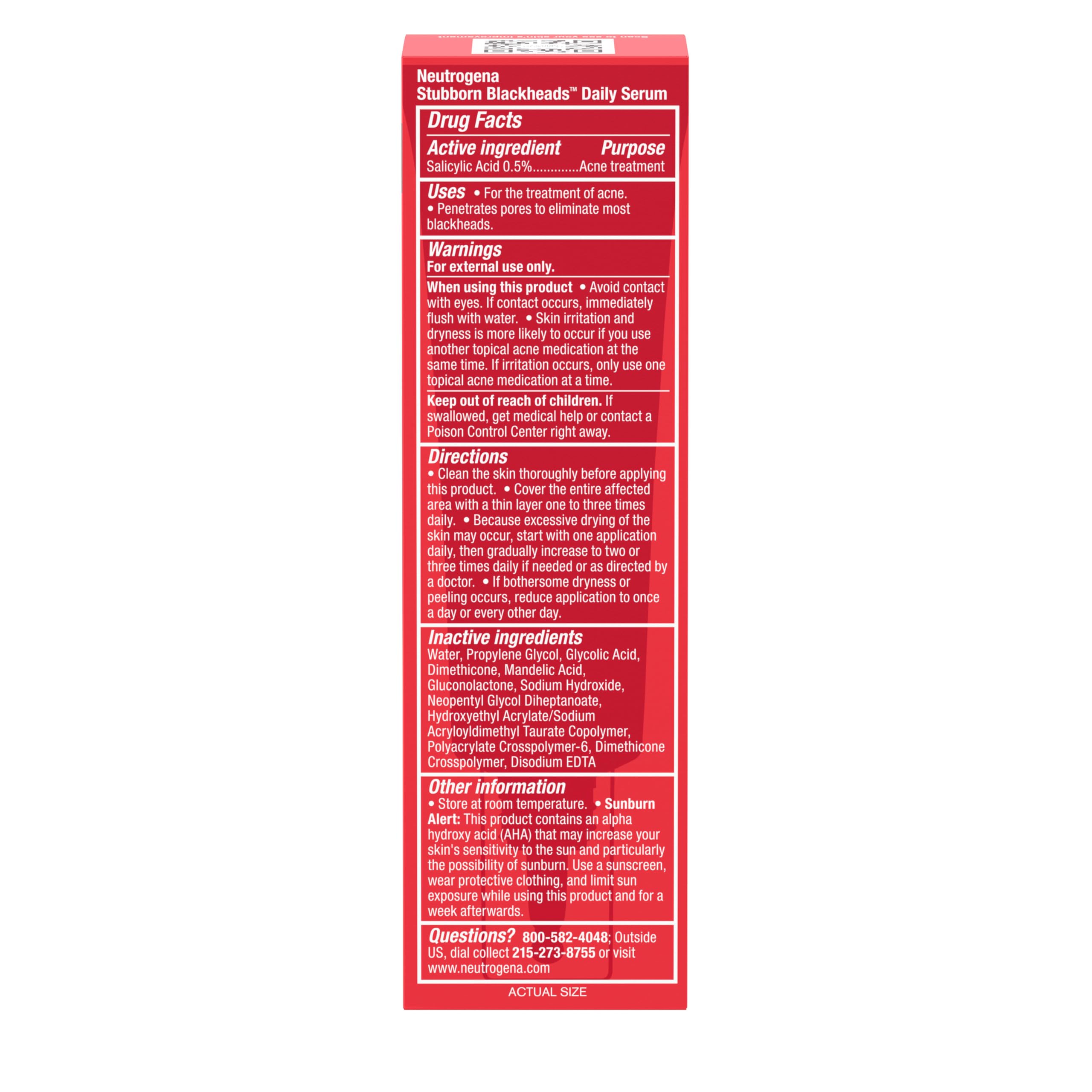 Neutrogena Stubborn Blackheads serum used in daily skincare ritual.