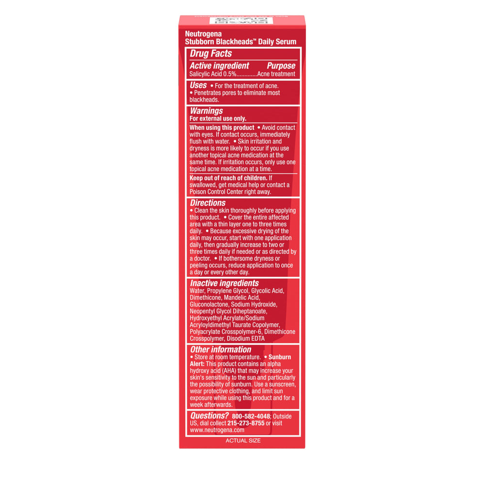 Neutrogena Stubborn Blackheads serum used in daily skincare ritual.