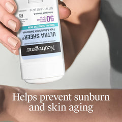 Neutrogena Mineral Sunscreen Stick with Vitamin E for hydration.