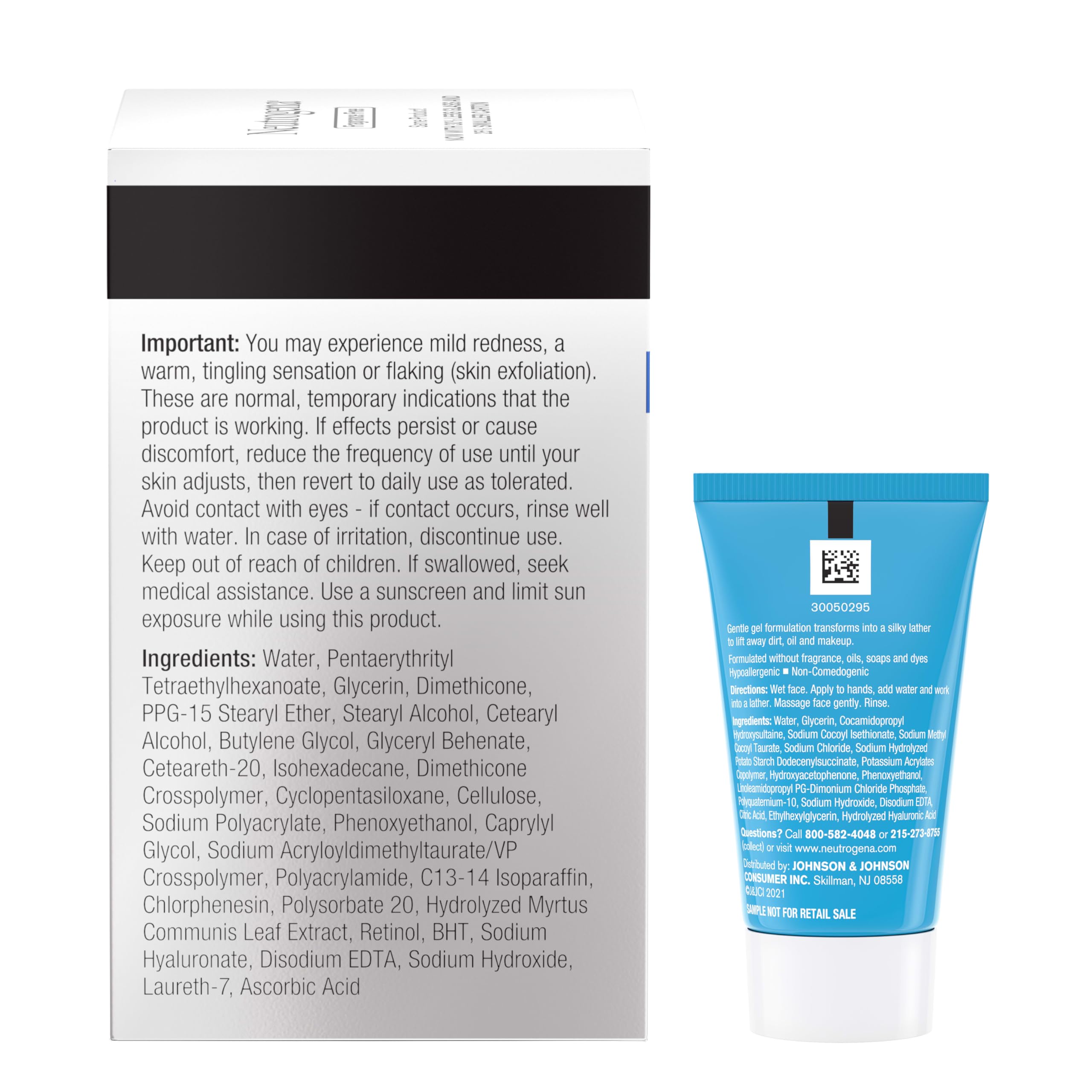 Neutrogena trial-size Hydro Boost cleanser display