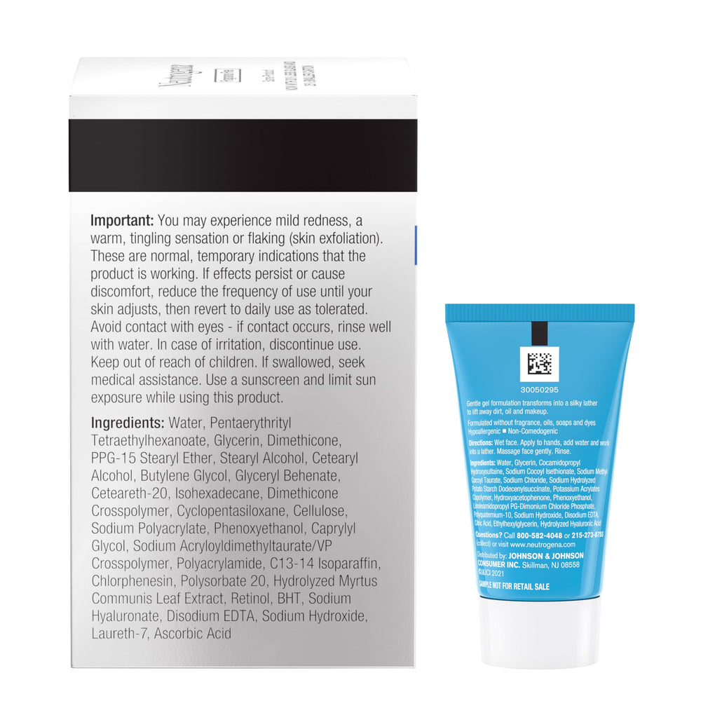 Neutrogena trial-size Hydro Boost cleanser display