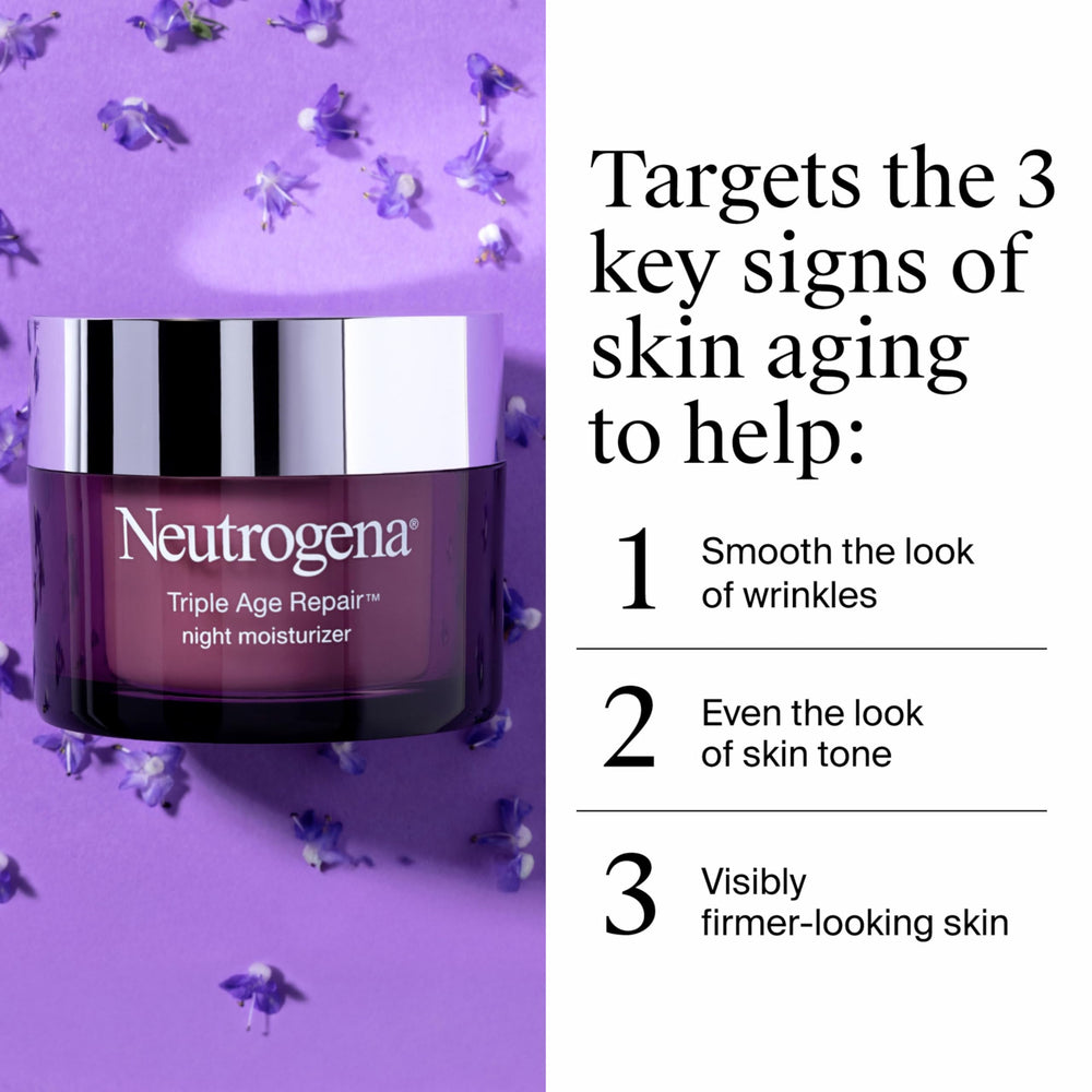 Neutrogena Triple Age Repair Vitamin C to brighten and even tone.