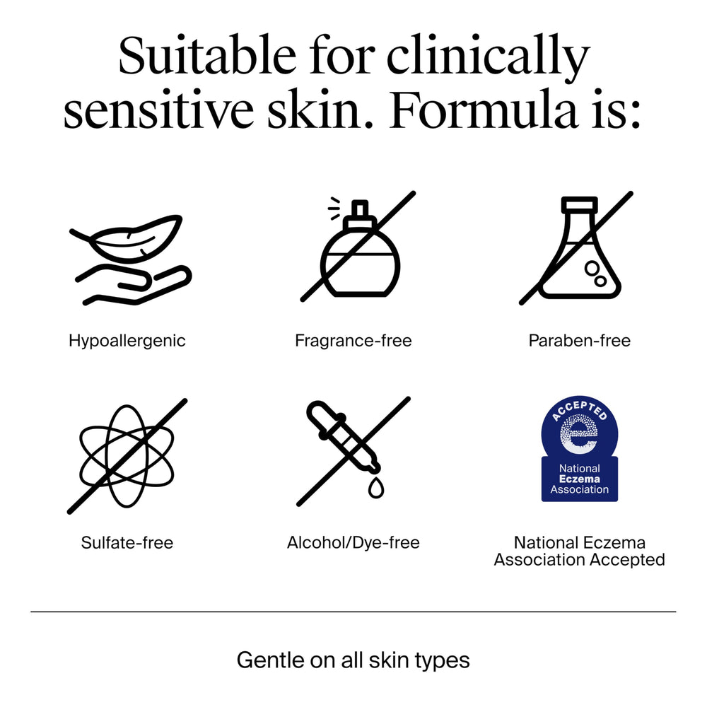 Fragrant-free Neutrogena cleanser resting on bathroom counter for daily use.