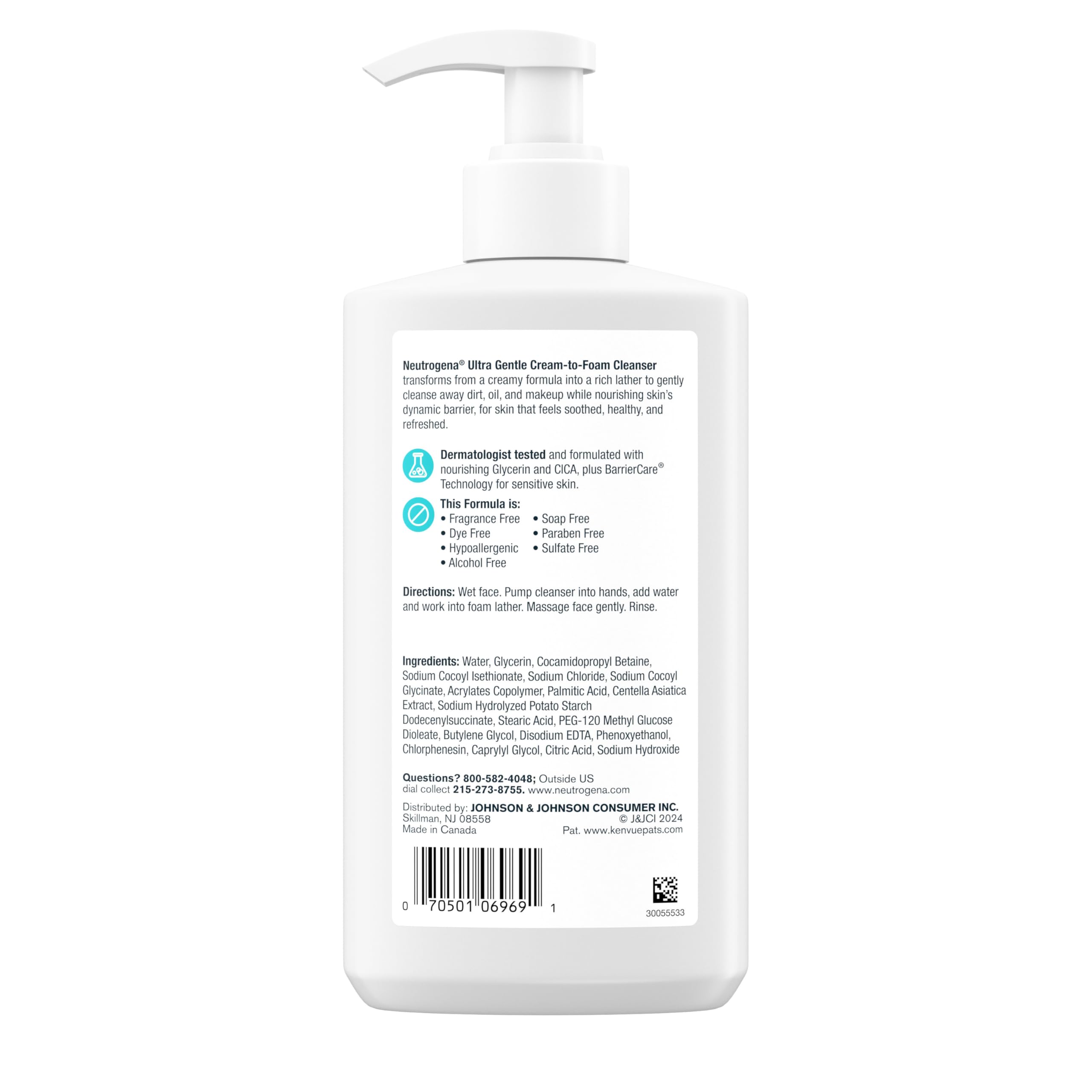 Neutrogena Ultra Gentle makeup removal action fits daily skincare routine.