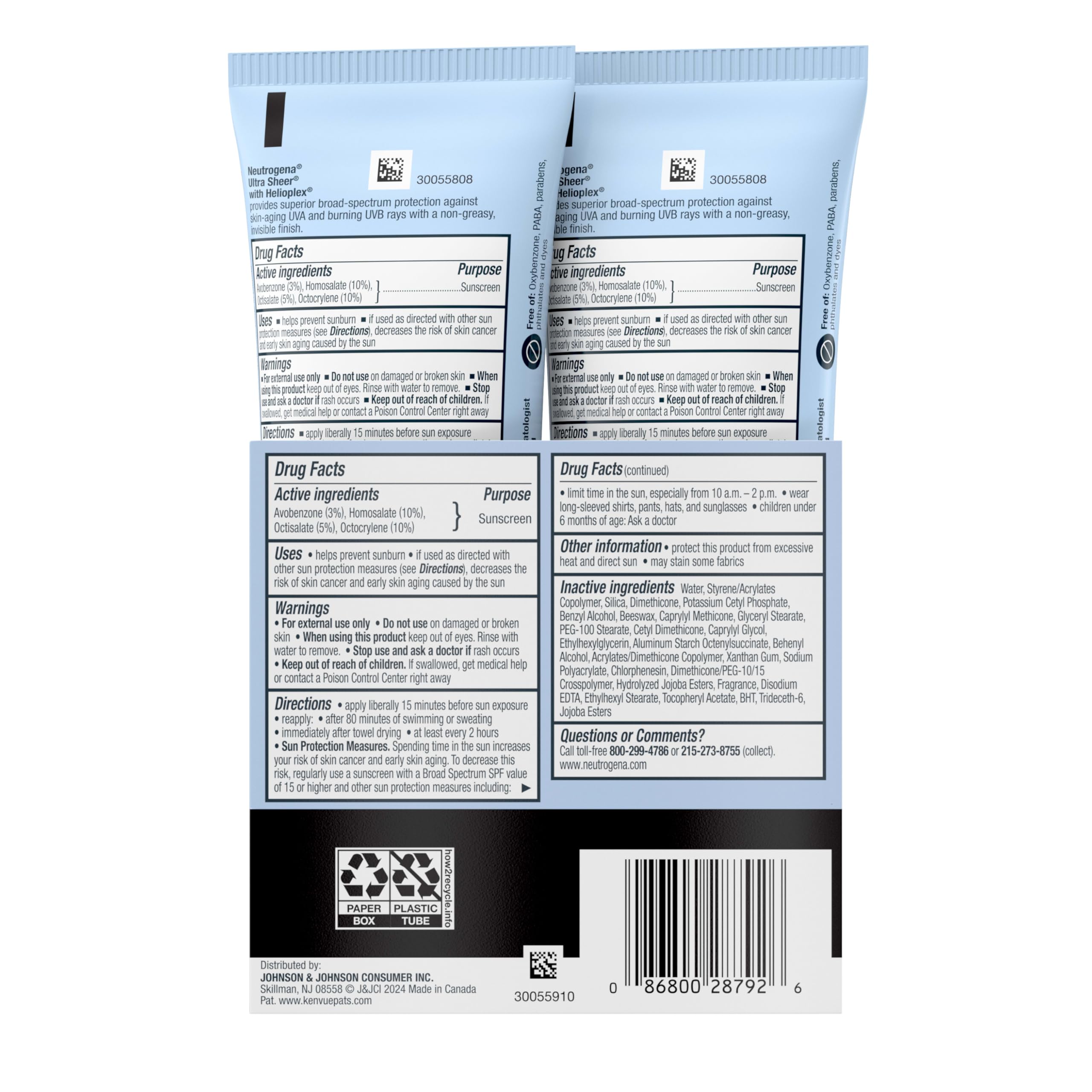 Dermatologist-recommended Neutrogena sunscreen with SPF 45 coverage