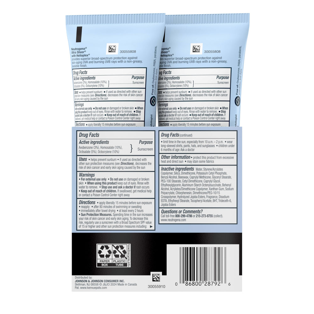 Dermatologist-recommended Neutrogena sunscreen with SPF 45 coverage