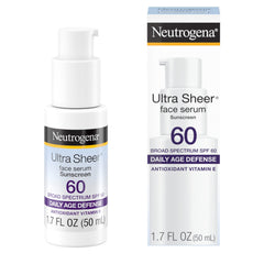 Neutrogena Ultra Sheer sunscreen bottle front view for daily sun protection