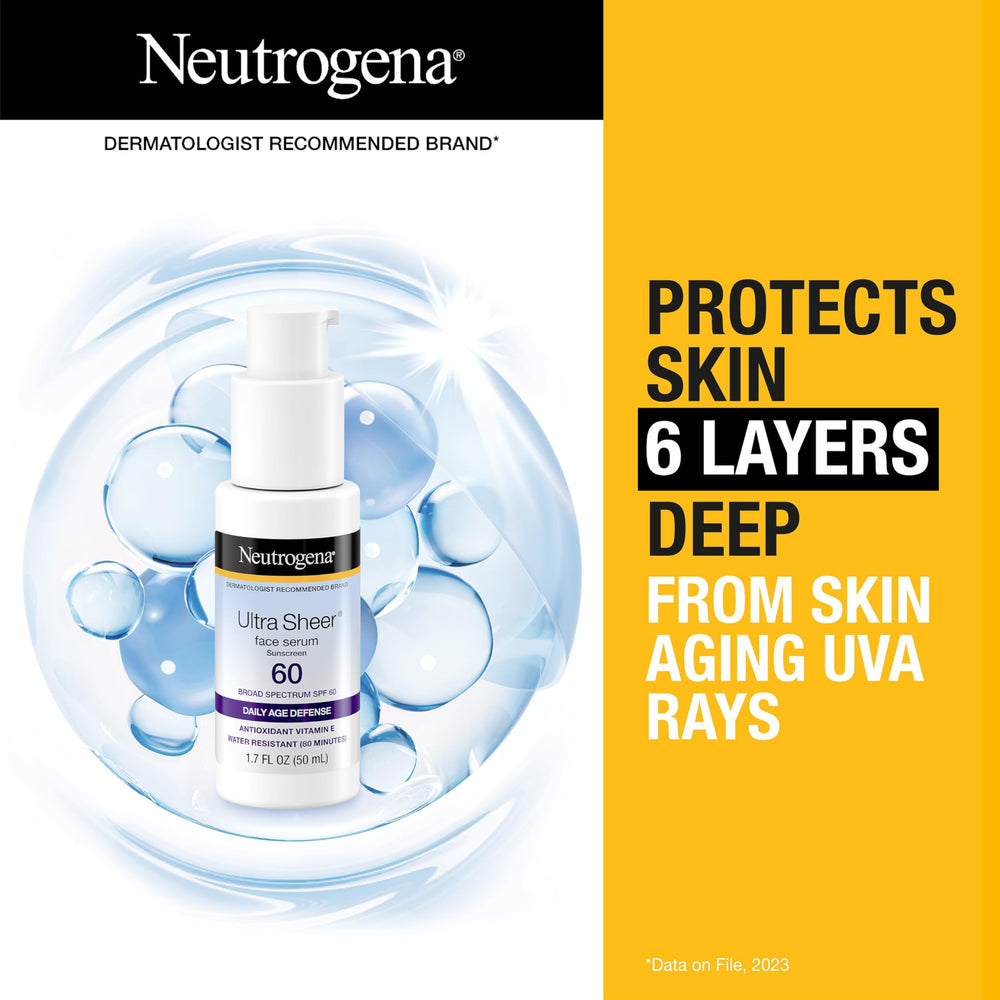 Fragrance-free cap on Neutrogena Ultra Sheer bottle for sensitive skin