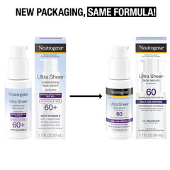 Neutrogena Ultra Sheer sunscreen with serum-like texture absorbed quickly
