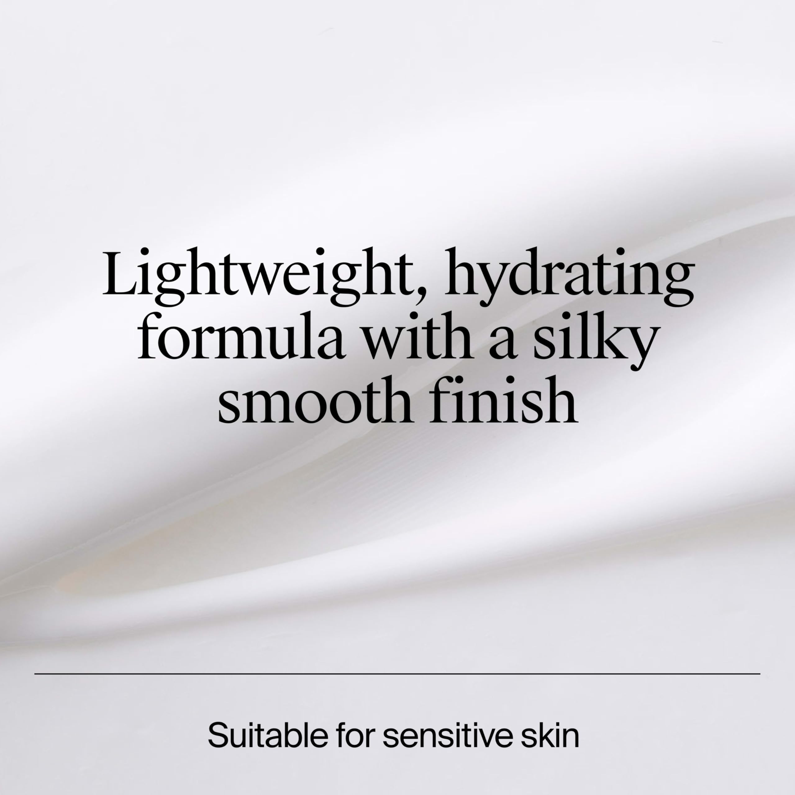 Half-face application of Neutrogena mineral sunscreen blending to invisible cover
