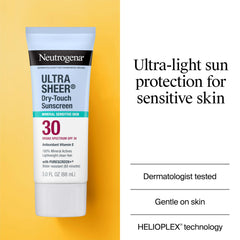 Close-up of the dry-touch texture of Neutrogena mineral sunscreen