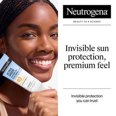 Neutrogena SPF 40 gel shows matte finish, ideal as a makeup primer.