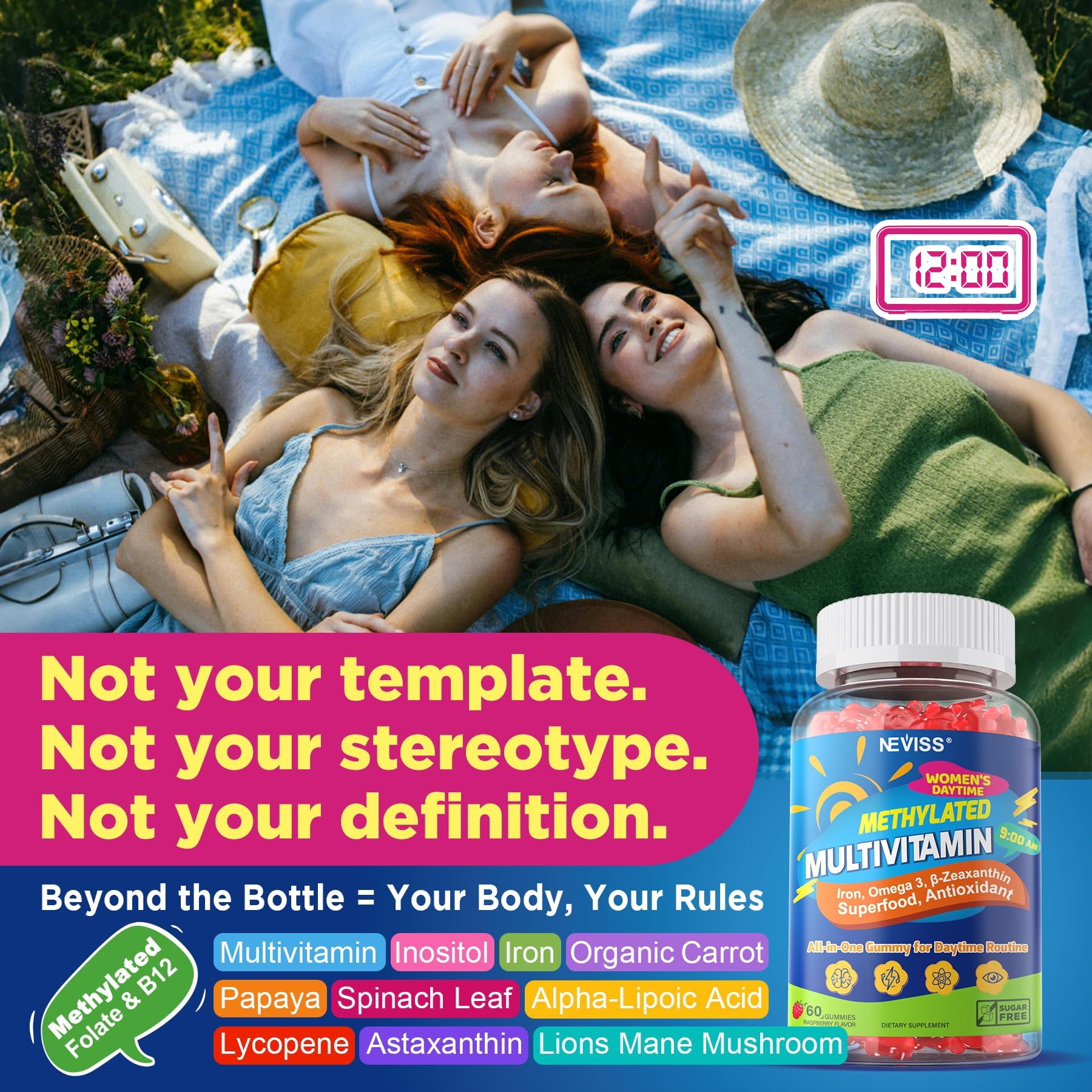 NEVISS calcium and bone support visuals