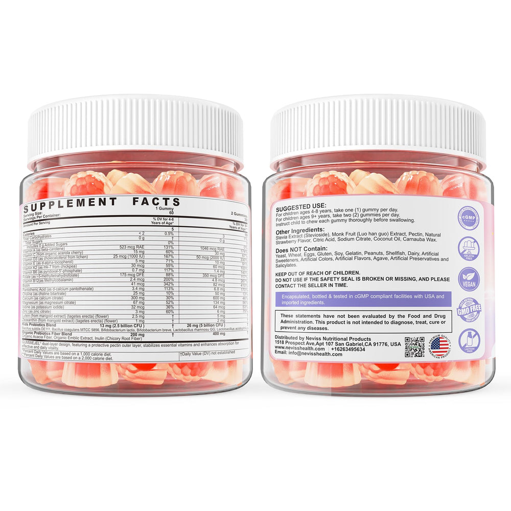 NEVISS Kids Multivitamin on shelf supports consistent micronutrient intake