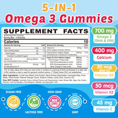 Neviss Kids Omega3 gummies being poured ready for daily nutrition