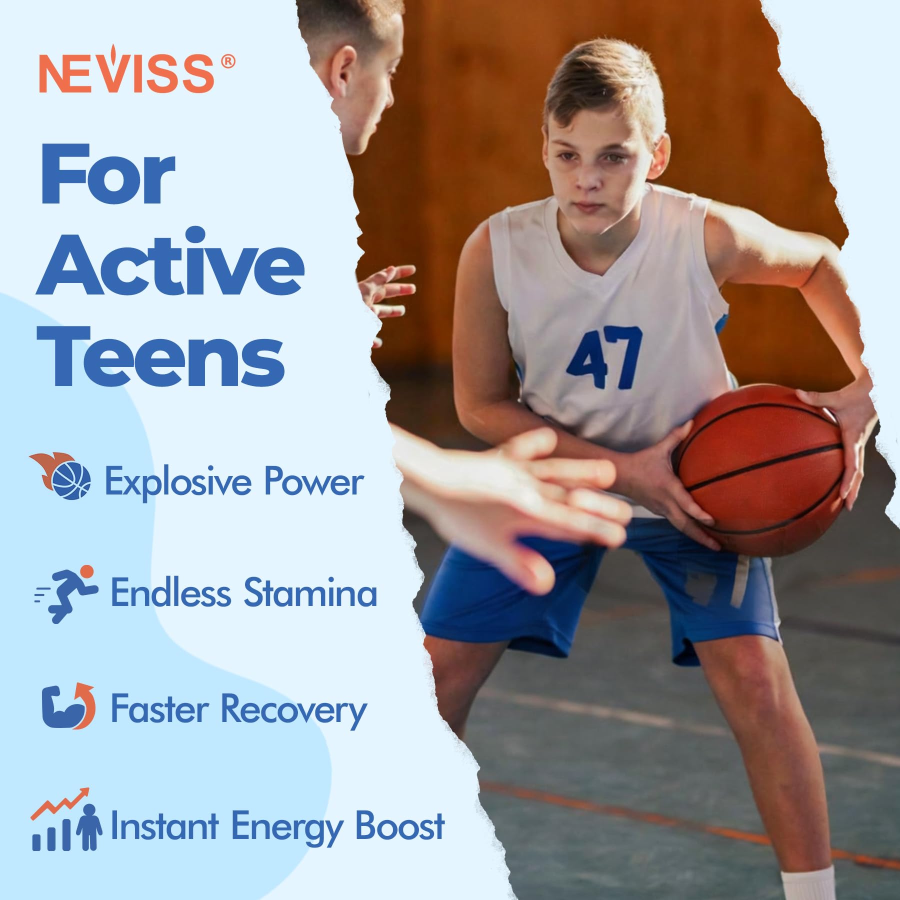 NEVISS vision-support with lutein and zeaxanthin aids eye comfort during study.