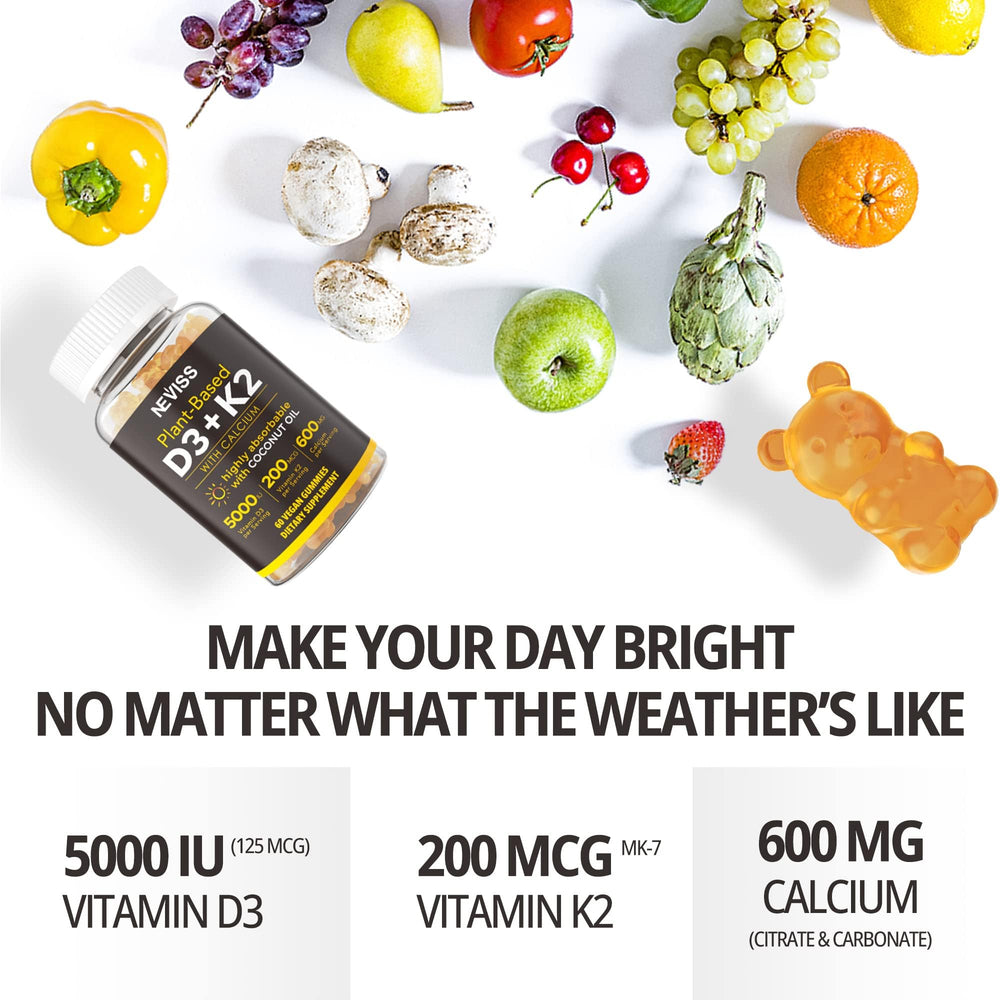 NEVISS multi-pack display featuring gummies for daily wellness support.