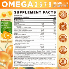 NEVISS Omega gummies closeup with orange flavor and smooth texture