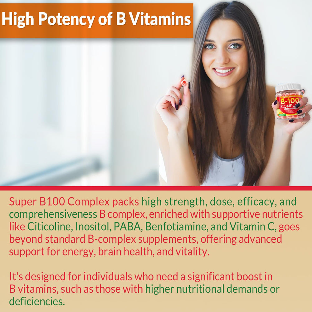 NEVISS B Complex Gummies bottle on counter for convenient daily vitamins