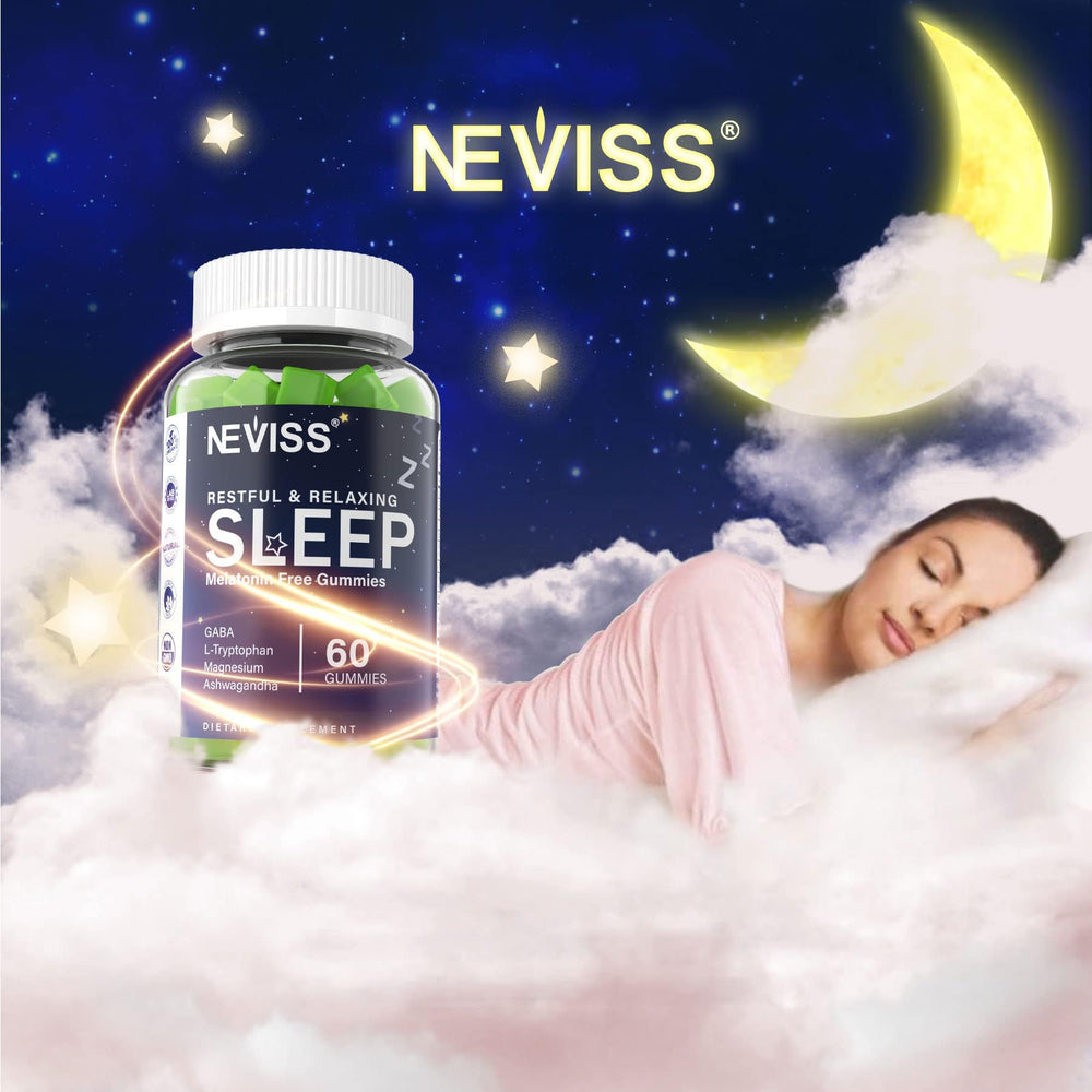 NEVISS bottle with 60 gummies highlights two-month supply for consistent routines.