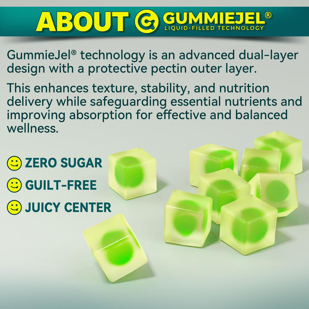 Close-up of glossy gummies conveying premium quality and flavor
