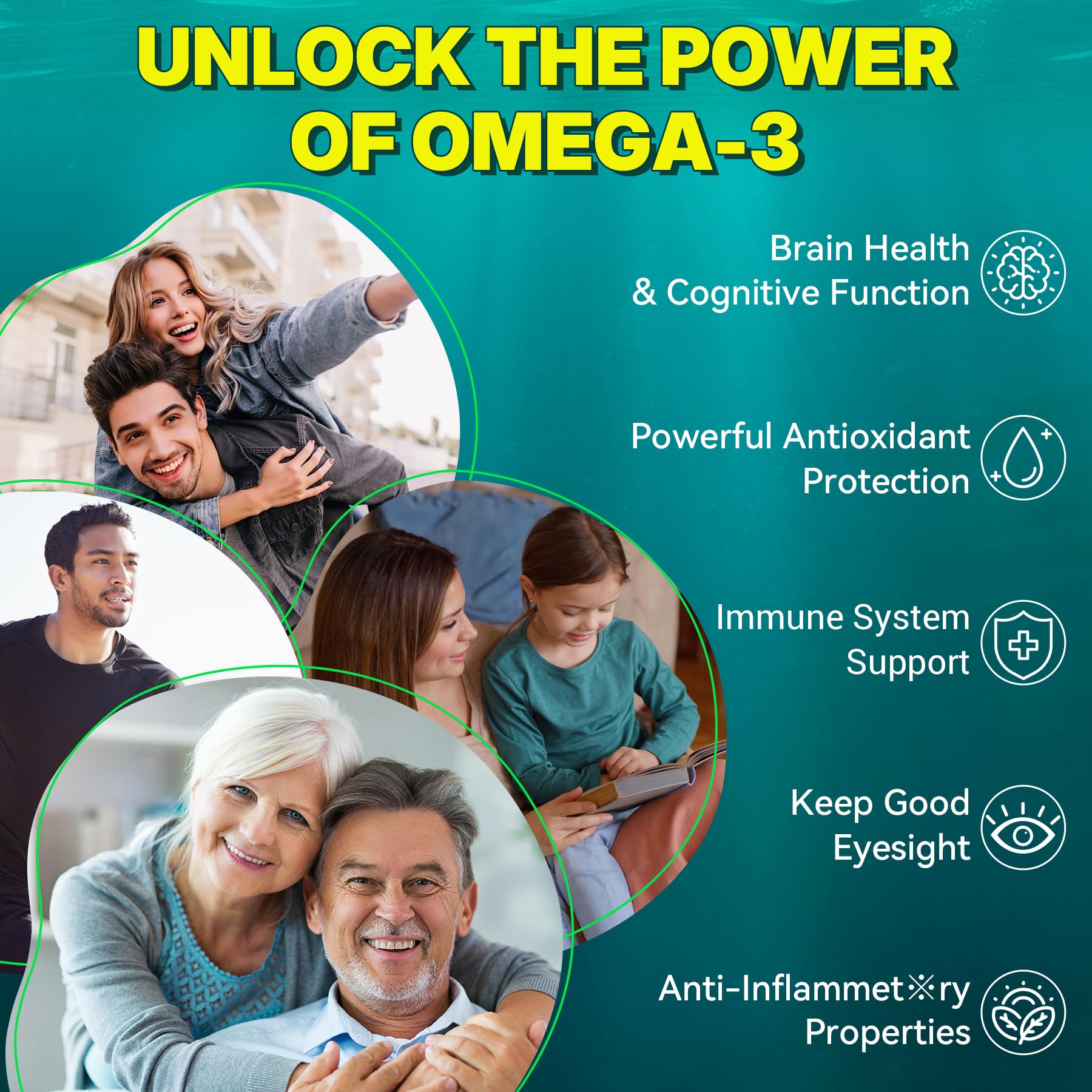 Ingredients panel featuring algae-derived omega-3 and added folate and B12