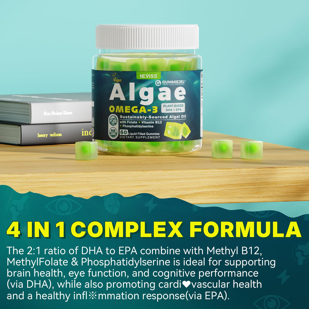 Liquid-filled texture suggests free fatty acid omega-3 form for absorption