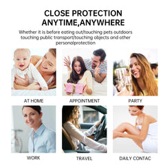 New 5 Pcs Moisturizing Hand Sanitizer Spray travel-pack display for on-the-go convenience