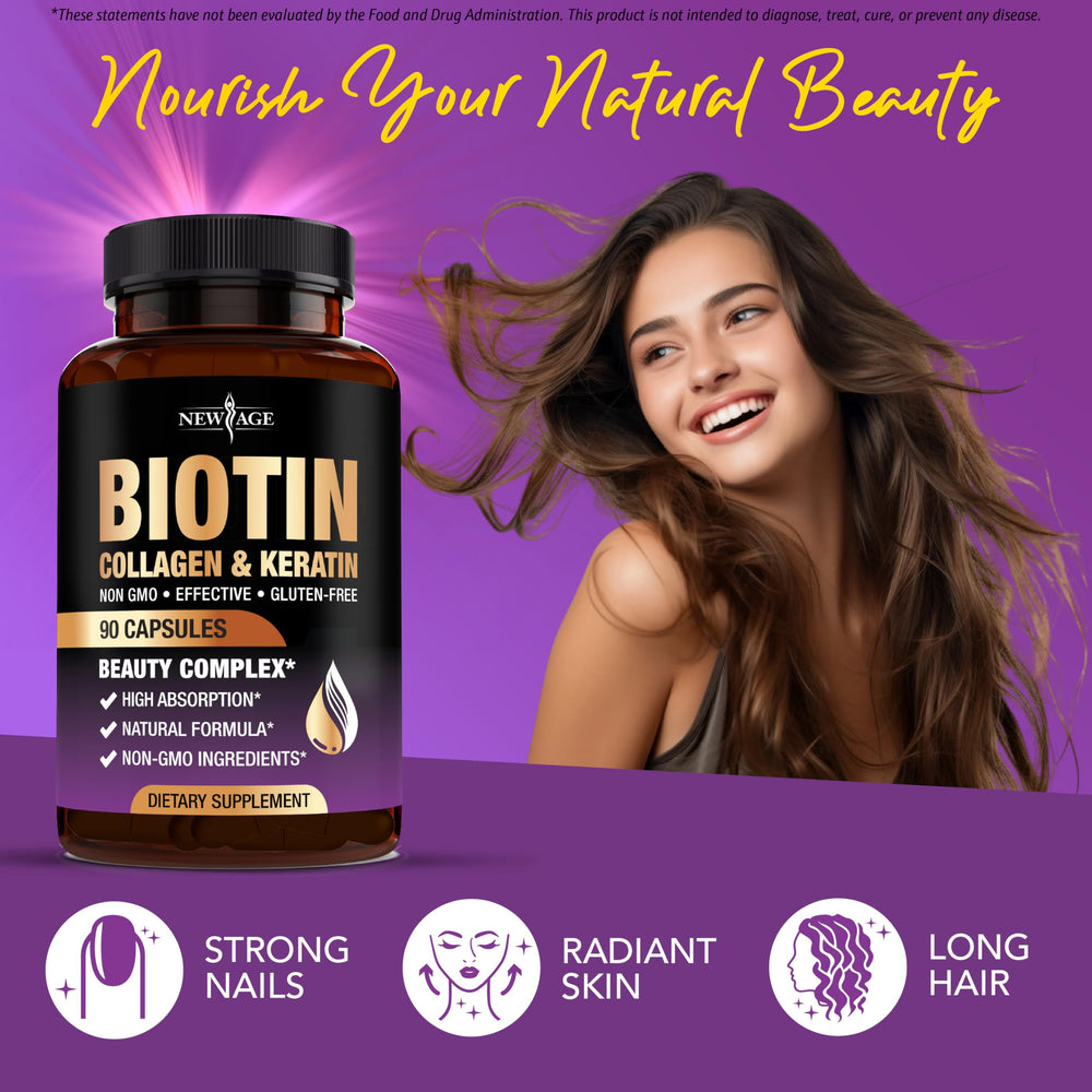 NEW AGE label closeup communicates non-GMO, gluten-free, sugar-free features