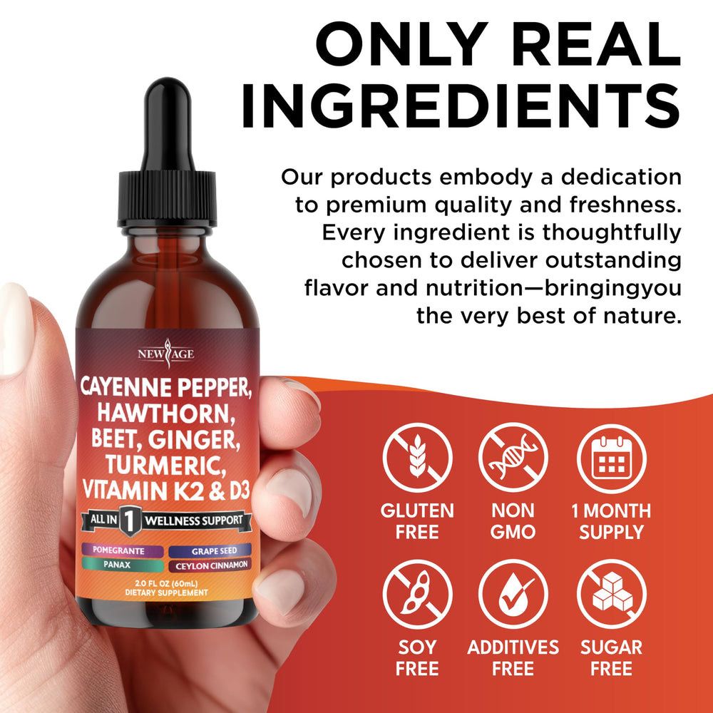 NEW AGE Ceylon cinnamon bottle with turmeric visible for rich flavor.