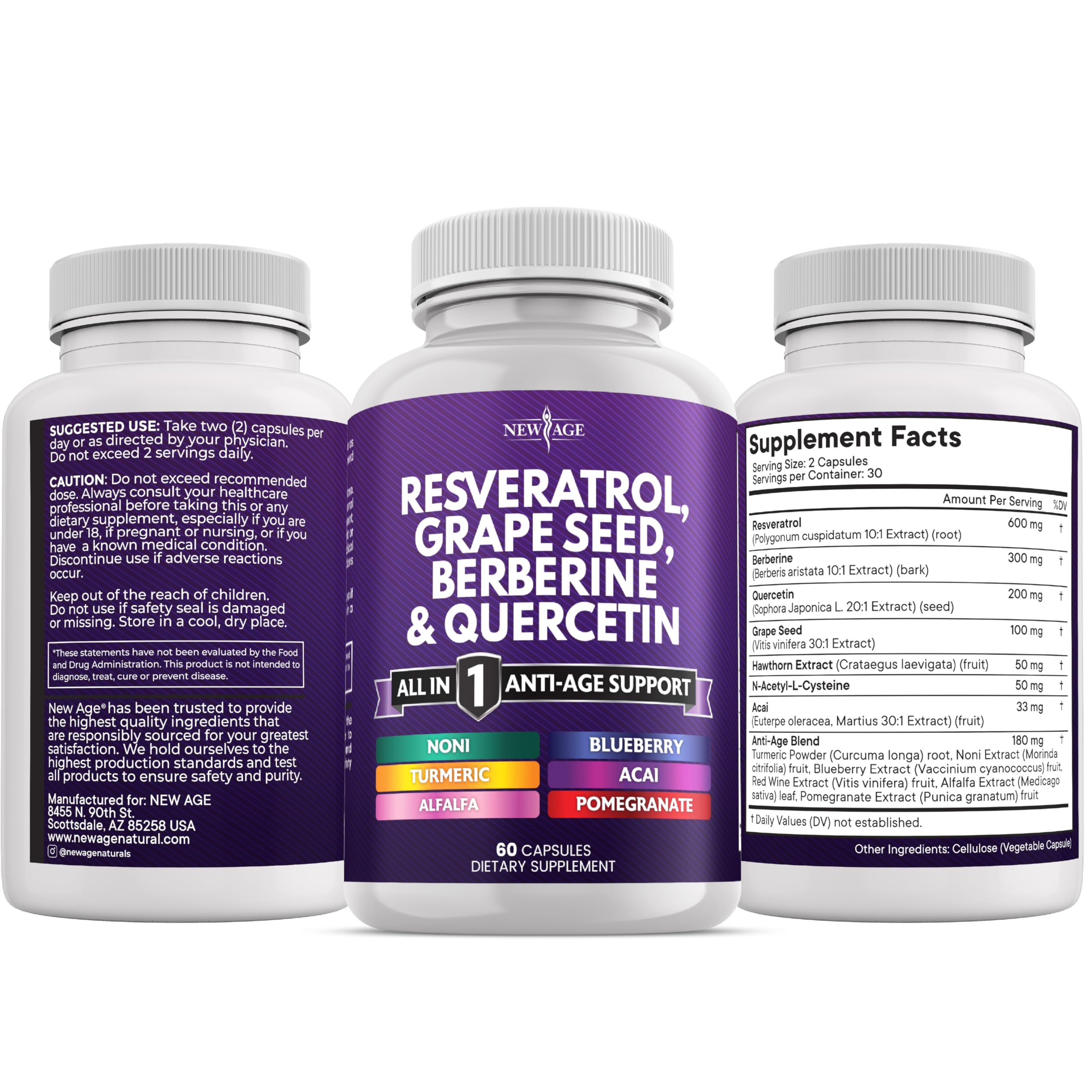 NEW AGE combo supplement pack close-up for daily routine